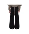 Rick Owens Drkshdw Black Hollywood Geth Belas Trousers In Black