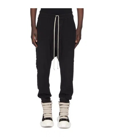 Rick Owens Drkshdw Drawstring Sweatpants In Black