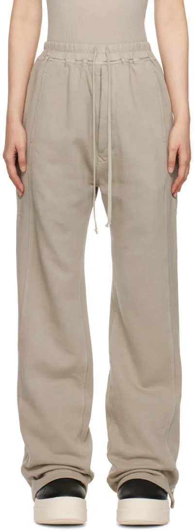 Rick Owens Drkshdw Drawstring Sweatpants In Nude
