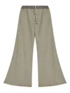 Rick Owens Drkshdw Wide-leg Trousers With Side And Back Pockets In Gray