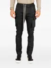 Rick Owens Drkshdw Drawstring-waist Cargo Pants In Black