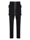 Rick Owens Drkshdw Drkshdw By Rick Owens Fashion-forward Cotton Trousers In Black