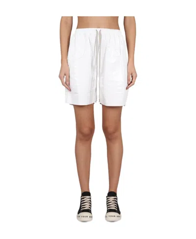 Rick Owens Drkshdw Drawstring-waist Short In White