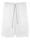 Rick Owens Drkshdw Drawstring-waist Shorts In White