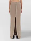 Rick Owens Drkshdw Drawstring Waist Skirt Side Pockets In Neutral