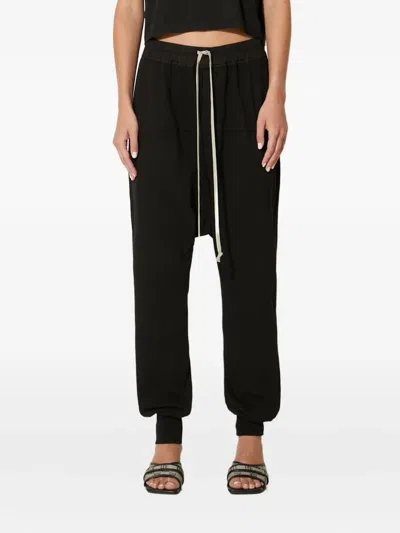 Rick Owens Drkshdw Drawstring-waist Trousers In Black