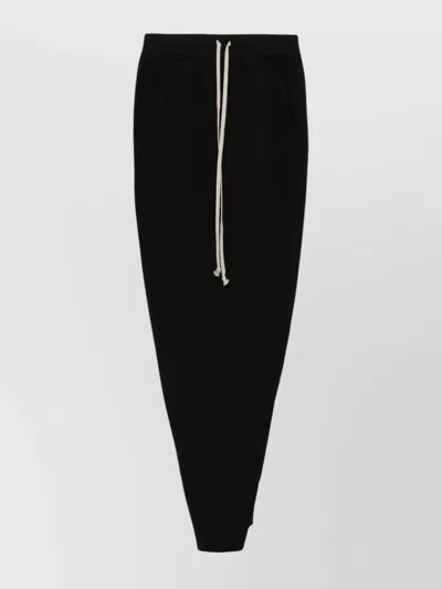 RICK OWENS DRKSHDW DRAWSTRING WAISTBAND SLIT SKIRT
