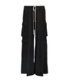 Rick Owens Drkshdw Drkshdw By Rick Owens Creatch Wide Cargo Pants In Black