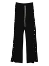 Rick Owens Drkshdw Drawstring Wide-leg Trousers In Black