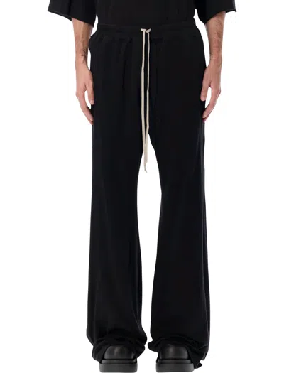Rick Owens Drkshdw Drawstring Wide-leg Trousers In Black