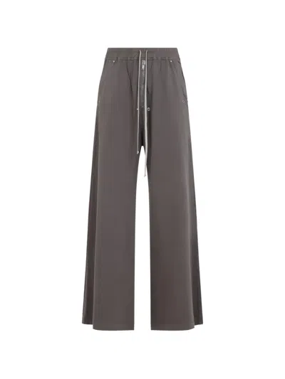 Rick Owens Drkshdw Geth Belas Wide-leg Drawstring Pants In Brown