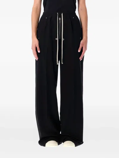 RICK OWENS DRKSHDW DRAWSTRING ZIP TROUSERS