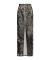 Rick Owens Drkshdw Drawstrings Midi Skirt In Gray