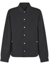 Rick Owens Drkshdw Drkshdw By Rick Owens Button-up Black Jacket With Design In Black