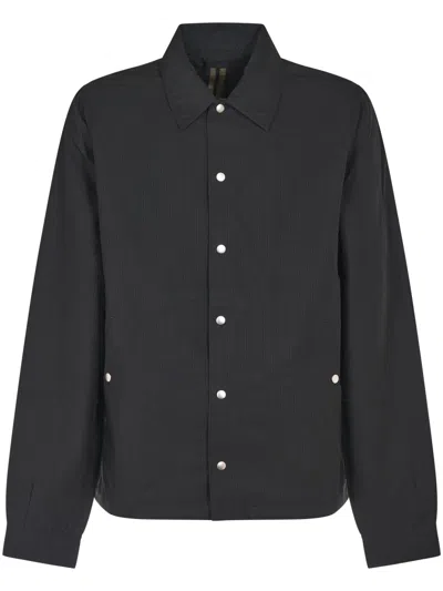 Rick Owens Drkshdw Drkshdw By Rick Owens Button-up Black Jacket With Design