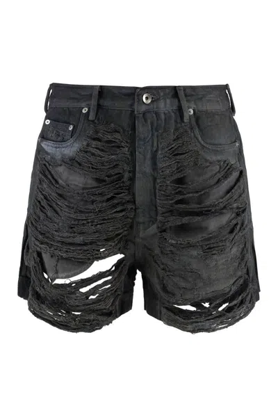 RICK OWENS DRKSHDW DRKSHDW BY RICK OWENS COTTON BERMUDA SHORTS