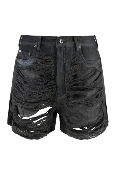 RICK OWENS DRKSHDW DRKSHDW BY RICK OWENS COTTON BERMUDA SHORTS