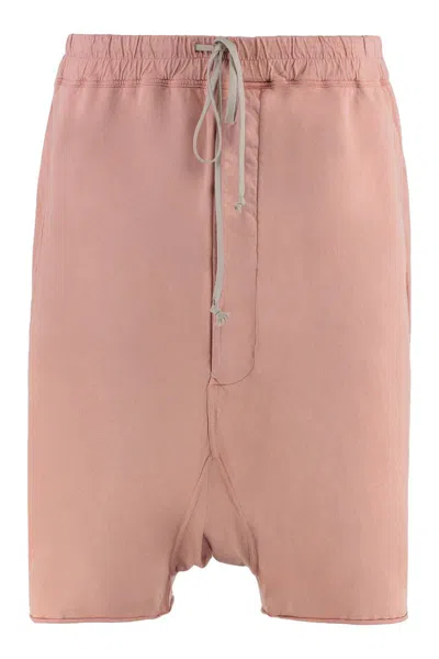 Rick Owens Drkshdw Drkshdw By Rick Owens Cotton Bermuda Shorts In Pink