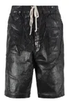 Rick Owens Drkshdw Drkshdw By Rick Owens Relaxed-fit Bermuda Shorts With Textured Finish In Black