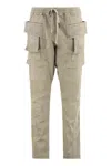 Shop Rick Owens Drkshdw Drkshdw By Rick Owens Cotton Cargo-trousers In Grey