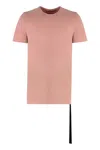 Rick Owens Drkshdw Drkshdw By Rick Owens Cotton Crew-neck T-shirt In Pink