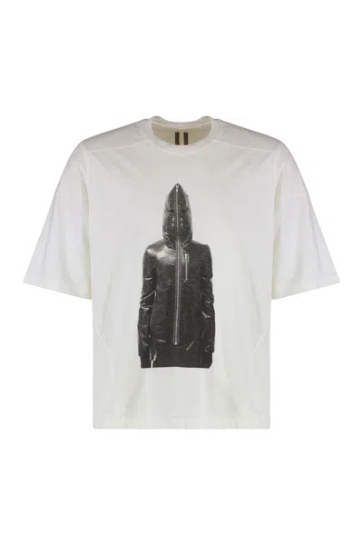 Rick Owens Drkshdw Drkshdw By Rick Owens Cotton Crew-neck T-shirt In White
