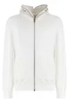 Rick Owens Drkshdw Drkshdw By Rick Owens Cotton Full-zip Sweatshirt In White