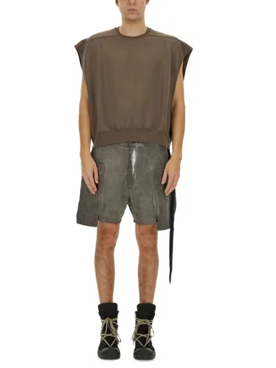 Rick Owens Drkshdw Drkshdw By Rick Owens Cotton Sweatshirt In Grey