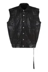 Rick Owens Drkshdw Drkshdw By Rick Owens Denim Vest In Black
