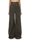 Rick Owens Drkshdw "dirt Cooper" Denim Pants In Grey