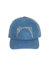Rick Owens Drkshdw Drkshdw By Rick Owens Embroidered Denim Baseball Cap Toothpaste And Pearl