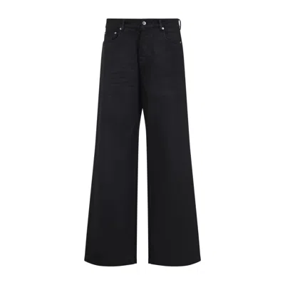 RICK OWENS DRKSHDW DRKSHDW BY RICK OWENS GETH BLACK COTTON JEANS