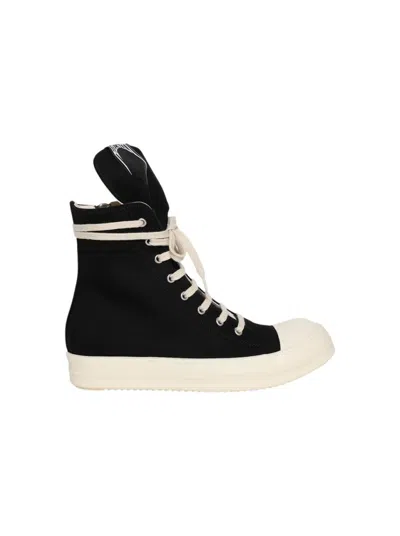 Rick Owens Drkshdw Drkshdw By Rick Owens Hollywood High Top Sneakers Black And Milk