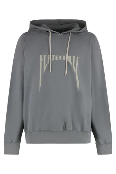Rick Owens Drkshdw Drkshdw By Rick Owens Hooded Sweatshirt In Grey