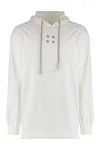 Rick Owens Drkshdw Drkshdw By Rick Owens Hooded Sweatshirt In White