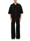 Rick Owens Drkshdw Short Sleeve Shirt In Black