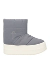 Rick Owens Drkshdw Drkshdw By Rick Owens Man Ankle Boots Grey Size 9 Textile Fibers In Gray