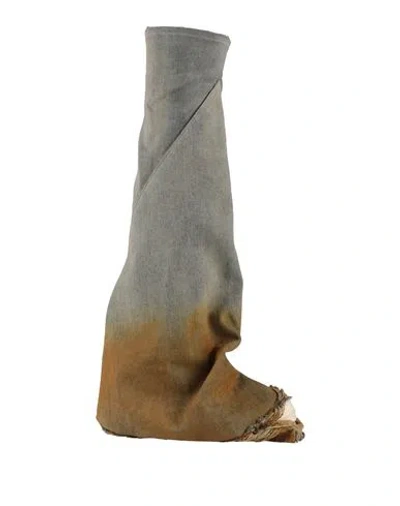 Rick Owens Drkshdw Drkshdw By Rick Owens Man Boot Blue Size 6 Textile Fibers