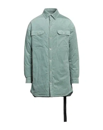 Rick Owens Drkshdw Drkshdw By Rick Owens Man Coat Sage Green Size S Cotton, Elastane