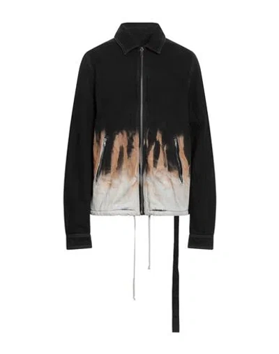 Rick Owens Drkshdw Drkshdw By Rick Owens Man Denim Outerwear Black Size L Cotton