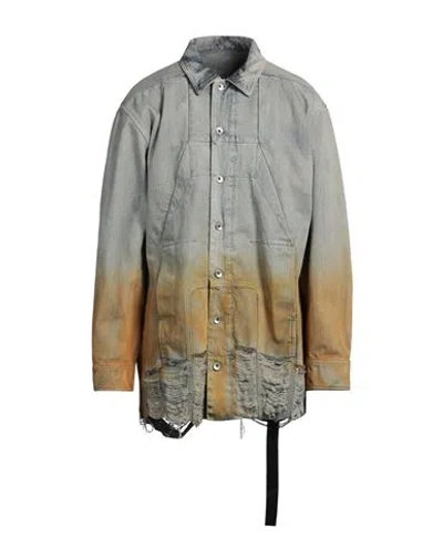Rick Owens Drkshdw Drkshdw By Rick Owens Man Denim Outerwear Blue Size M Cotton