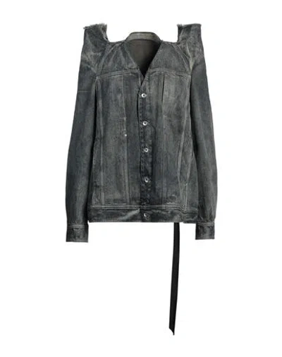 Rick Owens Drkshdw Drkshdw By Rick Owens Man Denim Outerwear Blue Size S Cotton