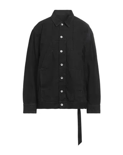 Rick Owens Drkshdw Drkshdw By Rick Owens Man Denim Shirt Black Size M Cotton