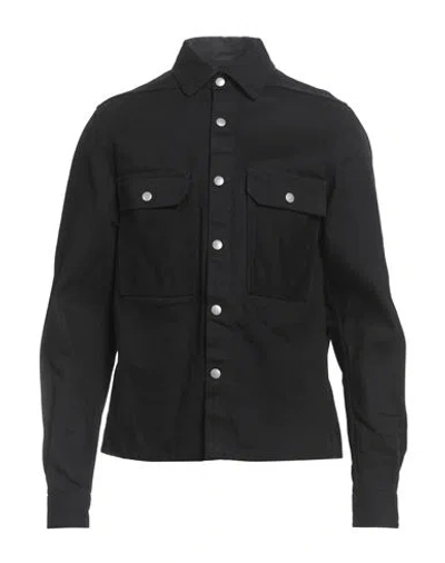 Rick Owens Drkshdw Drkshdw By Rick Owens Man Denim Shirt Black Size S Cotton