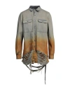 Rick Owens Drkshdw Drkshdw By Rick Owens Man Denim Shirt Blue Size Xl Cotton In Blue