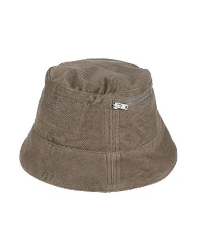 Rick Owens Drkshdw Drkshdw By Rick Owens Man Hat Khaki Size S Cotton In Beige