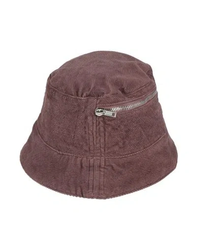 Rick Owens Drkshdw Drkshdw By Rick Owens Man Hat Mauve Size S Cotton In Purple