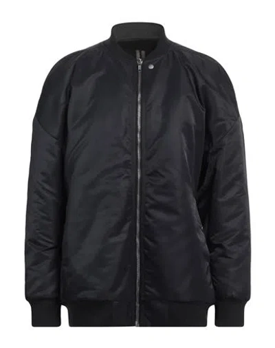 Rick Owens Drkshdw Drkshdw By Rick Owens Man Jacket Black Size Xl Polyamide, Cotton In Black