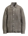 Rick Owens Drkshdw Drkshdw By Rick Owens Man Jacket Grey Size M Cotton In Gray