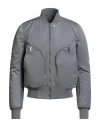 Rick Owens Drkshdw Bauhaus Flight Bomber Jacket In Gray